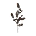 Casa Christmas Kunstige planter Kunstig Gren med kogler i Brun med glimmer, 1