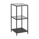 CASA Living Reoler og tilbehør Seaford Reol i klar/sort, 82,5 cm, 1