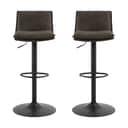 CASA Living Barstole Flynn Barstol - 2 stk i Antracit/mat sort, 1