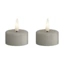Deluxe Homeart LED-lys Real Flame LED Fyrfadslys - 2 stk. i Sand , 4 cm, 1