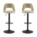 CASA Living Barstole Lucy Barstol - 2 stk i Beige/sort, 1