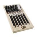 Jean Dubost Spiseskeer Laguiole Spiseske - 6 stk. i Sort, 25 cm, 1