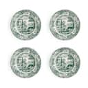 Spode Kagetallerkener Heritage Green Italian Tallerken - 4 stk. i Grøn/hvid, 1