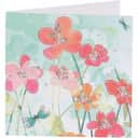 CASA Living Kort Kort Lyserøde Blomster i Lyserød, 1