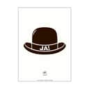 Poster&Frame Plakater Plakat - Ja-hatten i Hvid/sort1, B27,9 x L42 cm, 1