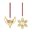 Georg Jensen Juleophæng Christmas Collectibles CC 2024 Juleornament - 2 stk i guld, 1