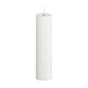 Deluxe Homeart LED-lys Real Flame LED Bloklys i Hvid , 20 cm, 1