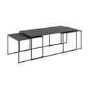 CASA Living Sofaborde Infinity Sofabord - 3 dele i Sort, 1