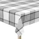 By Mogensen Duge Large Checks Dug i Hvid/grå, B320 x L140 cm, 1