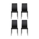 CASA Living Spisebordsstole Demina Spisebordsstol - 4 stk. i Sort, 1
