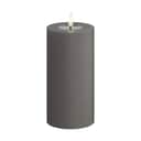 Deluxe Homeart LED-lys Real Flame LED Bloklys i Grå, 15 cm, 1