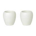 Knabstrup Keramik Fyrfadsstage Fyrfadsstage i Mat hvid, 6 cm, 1