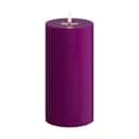 Deluxe Homeart LED-lys Real Flame LED Bloklys i Violet , 20 cm, 1