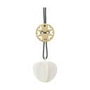 Stelton Juleophæng Christmas Tangle Nordic Ornament Hjerte i Hvid/Guldfarvet, 3 cm, 1