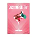 Poster&Frame Plakater Plakat - Cosmopolitan i Multifarvet, B30 x L40 cm, 1