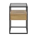 CASA Living Sengeborde Randolf Natbord i Sort/natur, 1