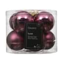 Casa Christmas Julekugler Julekugle - 8 stk. i Mørk rosa, 1