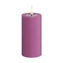 Deluxe Homeart LED-lys Real Flame LED Bloklys i Magenta , 10 cm, 1