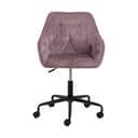CASA Living Skrivebordsstole Brooke Skrivebordsstol i Dusty rose/sort, 1
