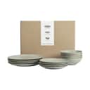 Broste Copenhagen Middagstallerkener Nordic Marsh Middagssæt - 12 dele i Light Dusty Green, 1