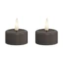 Deluxe Homeart LED-lys Real Flame LED Fyrfadslys - 2 stk. i Jord, 1