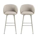 CASA Living Barstole Eleanor Barstol - 2 stk i Beige, 1