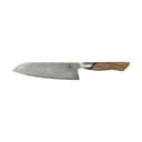 Ryda Knives Santokuknive A-73 Santoku i rustfrit stål/brun, 1