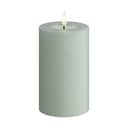 Deluxe Homeart LED-lys Real Flame LED Bloklys i Salvie grøn, 12,5 cm, 1