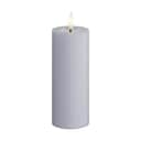 Deluxe Homeart LED-lys Real Flame LED Bloklys i Dust blue, 12,5 cm, 1