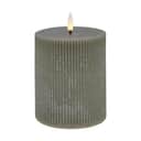 Lene Bjerre LED-lys Lillia LED Bloklys i støvet grøn, H12 x Ø10 cm, 1