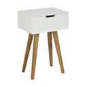 CASA Living Sengeborde Mitra Natbord i hvid/natur, 1