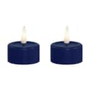 Deluxe Homeart LED-lys Real Flame LED Fyrfadslys - 2 stk. i Royal Blue, 4,1 cm, 1