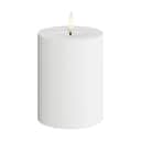 Deluxe Homeart LED-lys Real Flame LED Udendørs Bloklys i Hvid, H10 x Ø7,5 cm, 1