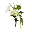 everbloom Kunstige blomster Kunstig Real Touch Blomsterbuket i Hvid, 1