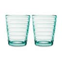 Iittala Vandglas Aino Aalto Vandglas - 2 stk. i Vandgrøn, 22 cl, 1