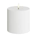 Deluxe Homeart LED-lys Real Flame LED Udendørs Bloklys i Hvid, 10 cm, 1
