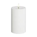 Deluxe Homeart LED-lys Unique LED Bloklys i Hvid, H12,5 x Ø7,5 cm, 1