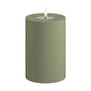 Deluxe Homeart LED-lys Real Flame LED Udendørs Bloklys i Støvet Grøn, 15 cm, 1