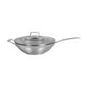 Scanpan Wokpander Impact Wok m. glaslåg i Sølvfarvet, 32 cm, 1