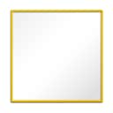 Poster&Frame Spejle Spejl i Gul, B50 x L50 cm, 1