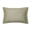 Broste Copenhagen Pyntepudebetræk Linn Pudebetræk i Grape Leaf Green, B40 x L60 cm, 1