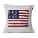Lexington Pyntepudebetræk Logo Art & Crafts Sham Pudebetræk i Beige/White, H50 x B50 cm, 1