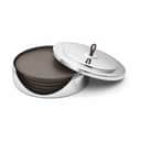 Georg Jensen Glasbrikker og coasters Manhattan Glasbakkesæt - 4 stk. i Stål, 1