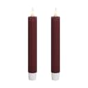 Deluxe Homeart LED-lys Real Flame LED Kronelys - 2 stk. i Bordeaux , 15 cm, 1