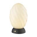 Halo Design Bordlamper Twist Oval Bordlampe i sort/opal, 1