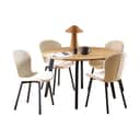 CASA Living Spiseborde Cadiz Spisebordssæt - 5 dele i Beige, 1