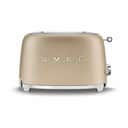 Smeg Brødristere 50's Style Brødrister i mat champagne, 1
