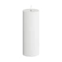 Deluxe Homeart LED-lys Real Flame LED Udendørs Bloklys i Hvid, H20 x Ø7,5 cm, 1