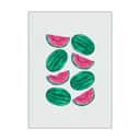 Poster&Frame Plakater Plakat - Watermelon Crowd i Multifarvet, B30 x L40 cm, 1