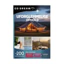 GO DREAM Oplevelsesgavekort Gavekort - Uforglemmelige ophold i Uforglemmelige ophold for 2, 1